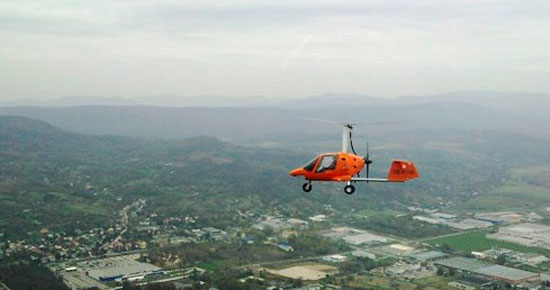 Gyroplane sétarepülés Esztergom felett